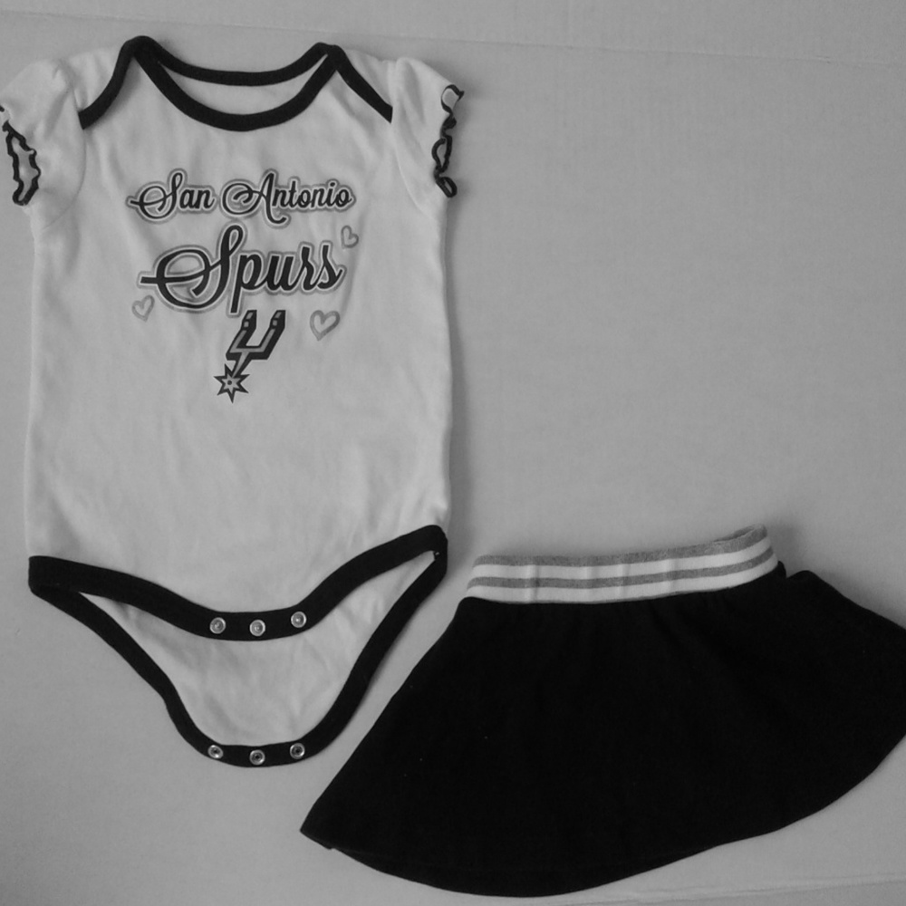 Baby NBA Outfit SA Spurs